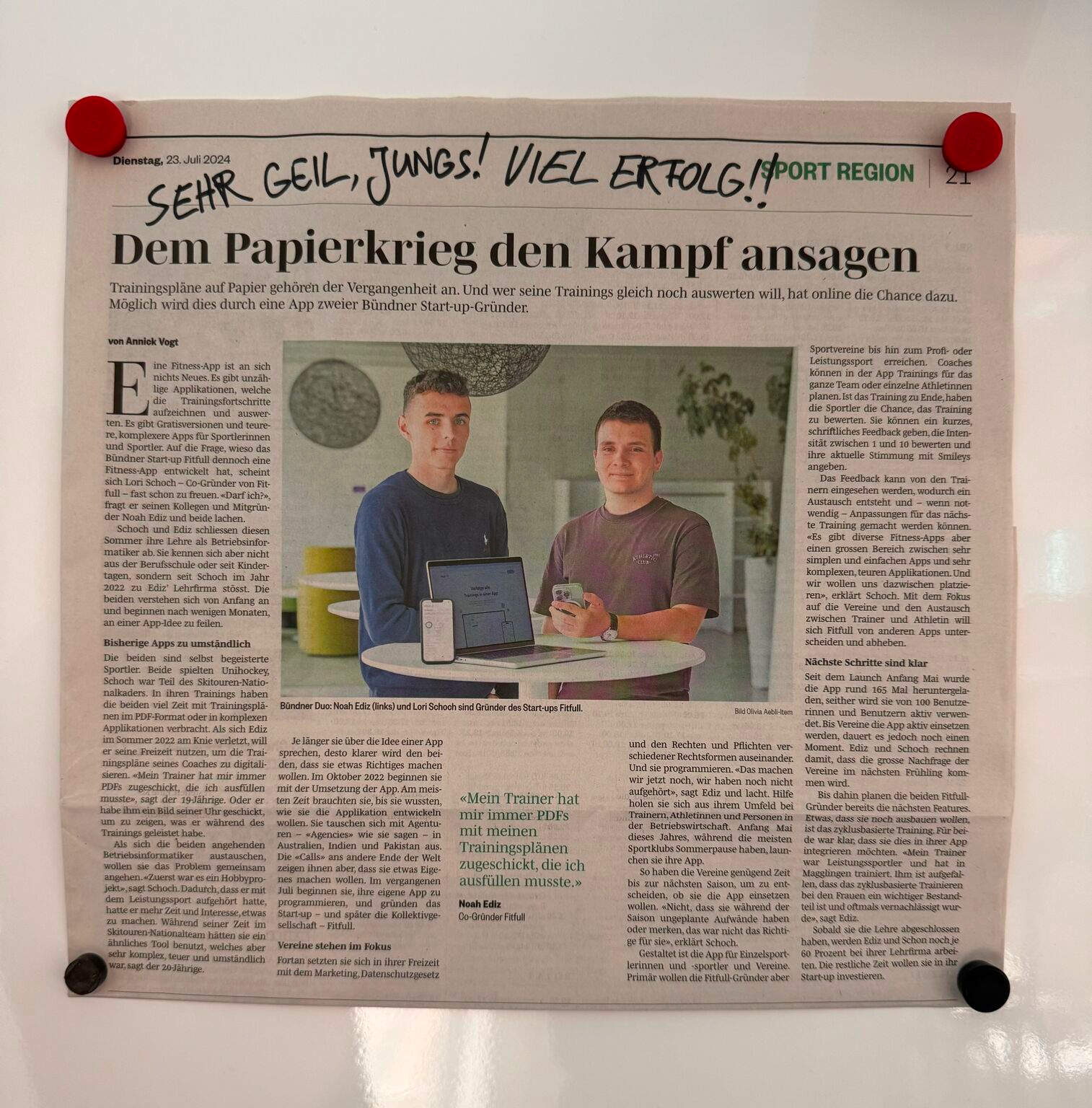 Noah Ediz: Start-up spotlight: Südostschweiz